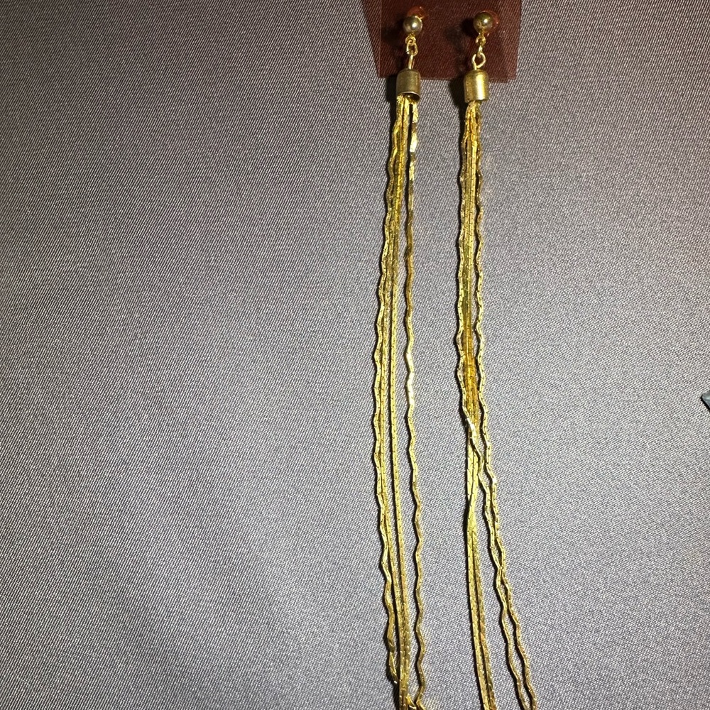 Earrings- long , for pierced ears